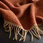 Throw blankets - Wool throw blanket VENEZIA Ketchup - MOST-BLANKETS