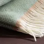 Throw blankets - Wool throw blanket VENEZIA Mint - MOST-BLANKETS