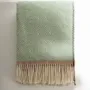 Throw blankets - Wool throw blanket VENEZIA Mint - MOST-BLANKETS