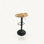 Chairs - Lyra | Sculpted Bar Chair | European Oak Wood - NEXART