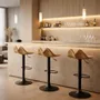 Chairs - Lyra | Sculpted Bar Chair | European Oak Wood - NEXART