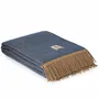 Throw blankets - Wool throw blanket VENEZIA Sky - MOST-BLANKETS
