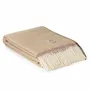 Throw blankets - Wool throw blanket Denver Crema - MOST-BLANKETS