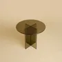 Tables basses - Table d'appoint en verre bronze Amami - LEBANTO