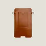 Pochettes - Pochette Louise pour téléphone en cuir à tannage végétal – 18 x 11 cm - ATELIER BALTUS