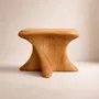 Stools - Harmonia | Sculpted Exclusive Stool | European Oak Wood - NEXART