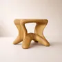 Stools - Aura | Sculpted Exclusive Stool | European Oak Wood - NEXART