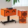 Speakers and radios - radiofonografo orange - BRIONVEGA