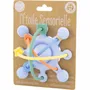 Childcare  accessories - SILICONE: TEETHING RING - LILAC STAR - ULYSSE COULEURS D'ENFANCE