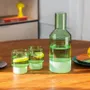 Objets de décoration - Carafe en verre Jill verte - REMEMBER