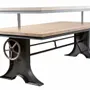 Mobilier et rangements pour bureau - Industrial Solid Wood Table with Steel Base SL-014 - STURDY-LEGS