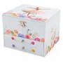 Accessoires enfants - COFFRE MUSICAL 2 TIROIRS BALLERINE - ULYSSE COULEURS D'ENFANCE