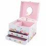 Accessoires enfants - COFFRE MUSICAL 2 TIROIRS BALLERINE - ULYSSE COULEURS D'ENFANCE