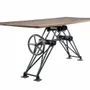 Mobilier et rangements pour bureau - Industrial Solid Wood Table with Steel Base SL-039 - STURDY-LEGS