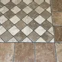 Terraces - 10x10 Tumbled Travertino Noce - Italian Antique Stone Floor & Wall - SENINI STONE  -NATURAL STONE MADE IN ITALY-