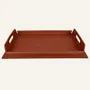 Leather goods - Design tray in steel and leather TABAKA - LIMAC DESIGN
