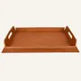 Leather goods - Design tray in steel and leather TABAKA - LIMAC DESIGN