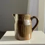 Carafes - Small cylindrical pitcher in vintage shiny stoneware H15 - OFFICE OBJETS