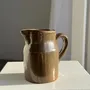 Carafes - Small cylindrical pitcher in vintage shiny stoneware H15 - OFFICE OBJETS
