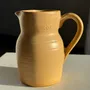 Carafes - Small engraved vintage pitcher 50cl matt beige sandstone H14 - OFFICE OBJETS