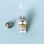 Brooches - Schnauzer Wooden Pin - PINTONIK
