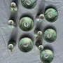 Mugs - Set of 6 turquoise cups and saucers in Couleuvre porcelain - OFFICE OBJETS