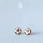 Bijoux - Boucles d'oreilles à tige en forme de football - PINTONIK