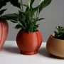 Floral decoration - INDOOR PLANTER WITH SAUCER  - ORBELLE OVAL - MENDELEK STUDIO
