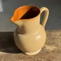 Carafes - Carafe en grès boule vintage intérieur brun extérieur beige H18 D15 - OFFICE OBJETS