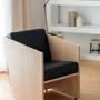 Assises pour bureau - Fauteuil en bois de frêne et cuir authentique - Álvaro Siza - MOR
