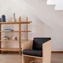 Assises pour bureau - Fauteuil en bois de frêne et cuir authentique - Álvaro Siza - MOR