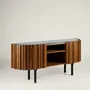 Buffets - Saphira Credenza Chêne + Marbre + Métal - ARBORE BY CAREL WOODWORKS
