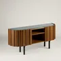 Buffets - Saphira Credenza Chêne + Marbre + Métal - ARBORE BY CAREL WOODWORKS