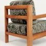 Lounge chairs - IAM_Lounge  Oak + Upholstery  + Custom Fabric - ARBORE BY CAREL WOODWORKS