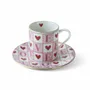 Mugs - Amour Collection Porcelain Coffee Cup (Set of 2) - SOMNIA ATELIER