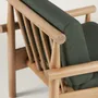 Chaises longues - Steekla Lounge Chair Structure bois + Tissu d’ameublement Naturel (structure) + Tissu sur mesure - ARBORE BY CAREL WOODWORKS