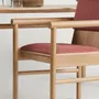 Chairs - Steekla Chair Solid Oak + Upholstery Natural + Custom Upholstery - ARBORE BY CAREL WOODWORKS