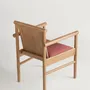 Chairs - Steekla Chair Solid Oak + Upholstery Natural + Custom Upholstery - ARBORE BY CAREL WOODWORKS