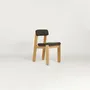 Chaises - Pasco Chair Upholstered Structure bois + Tissu d’ameublement Naturel + Tissu sur mesure - ARBORE BY CAREL WOODWORKS