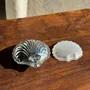 Kitchen utensils - Vintage silver plated shell butter dish with transparent cup - OFFICE OBJETS