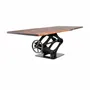 Office desks - Industrial Solid Wood Table with Steel Base SL-034 - STURDY-LEGS