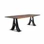 Office desks - Industrial Solid Wood Table with Steel Base SL-036 - STURDY-LEGS