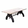 Bureaux d'entreprise - Industrial Solid Wood Table with Steel Base SL-011 - STURDY-LEGS