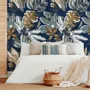Tapestries - Panoramic wallpaper Aquatic Flowers - LE PAPIERS DE NINON
