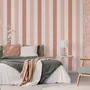 Tapestries - Majestic Stripes Red Sandstone Panoramic Wallpaper - LE PAPIERS DE NINON