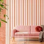 Tapisseries - Papier peint à Rayures Alternées - terracotta - LE PAPIERS DE NINON