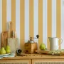 Tapisseries - Papier peint à Rayures Harmonie - ocre - LE PAPIERS DE NINON