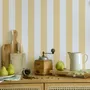 Tapestries - Soft Ochre Stripes Panoramic Wallpaper - LE PAPIERS DE NINON
