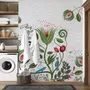 Tapestries - Panoramic Wallpaper Vegetal Bricks - LE PAPIERS DE NINON