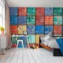 Tapestries - Dockside panoramic wallpaper - LE PAPIERS DE NINON
